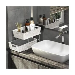 SimpleHouseware Bandeja organizadora de baño de 2_4