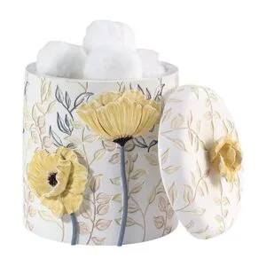 Avanti Linens Colección Marielle tarro de algodón amarillo_5