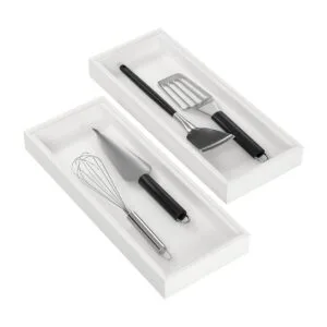 Lixple Organizador de cajones de cocina bandeja apilable_1