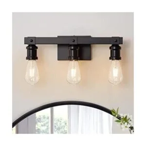 Lámparas de tocador de baño de granja con 3 luces_1