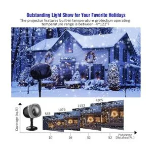 Proyector de luz de nieve de Navidad luces de proyector_4
