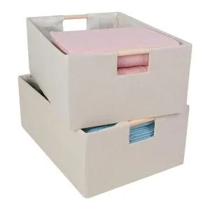 ANMINY Juego de 2 cubos de almacenamiento grandes_1