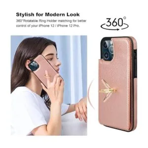 Folosu Compatible con iPhone 1212 Pro cartera con_3