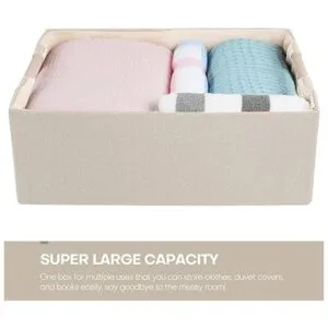 ANMINY Juego de 2 cubos de almacenamiento grandes_4