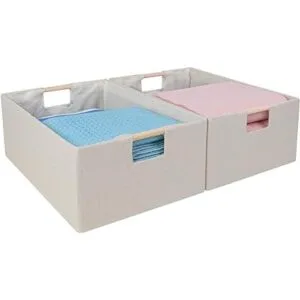 ANMINY Juego de 2 cubos de almacenamiento grandes_2