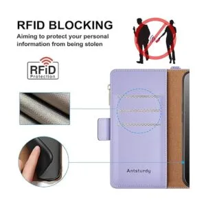 Antsturdy Funda tipo cartera para iPhone 14 Pro Max 5G_4