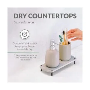 Momo Lifestyle Bathroom Sink Fast Drying Stone Sink Caddy_4