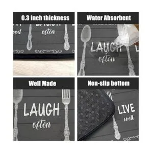 2 tapetes de cocina absorbentes 2 piezas para cocina_4