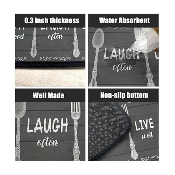 2 tapetes de cocina absorbentes 2 piezas para cocina_4