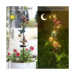Luces solares de jardín paquete de 2 luces de estaca de_2
