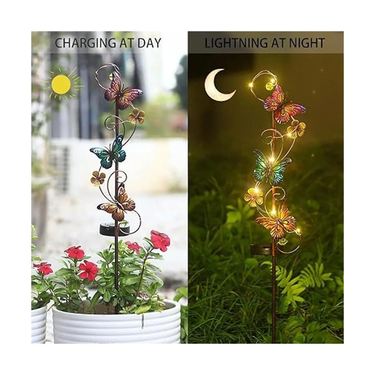Luces solares de jardín paquete de 2 luces de estaca de_2