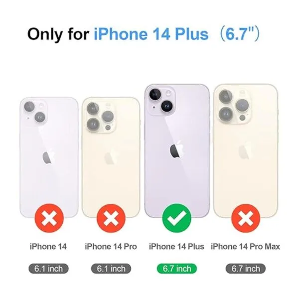 Antsturdy Funda tipo cartera para iPhone 14 Plus 5G de 6.7_2