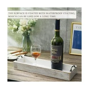 Paquete de 2 bandejas de madera rústica para servir largas_4