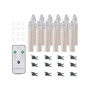 Cimetech 12 paquetes de 12 velas de Navidad con luz_2