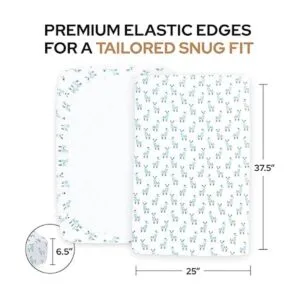 Sábana bajera para cuna con patrón de llamas 100_3