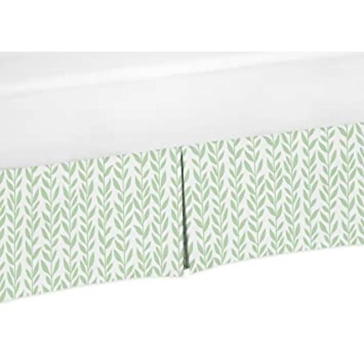 Sweet Jojo Designs Falda plisada para cuna color verde y_1