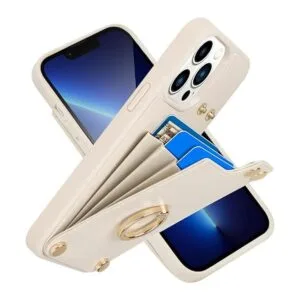 LAMEEKU Funda tipo cartera compatible con iPhone 13 Pro_1
