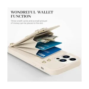 LAMEEKU Funda tipo cartera compatible con iPhone 13 Pro_4