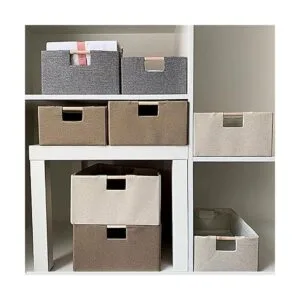 ANMINY Juego de 2 cubos de almacenamiento grandes_5