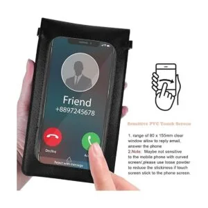 Bolso cruzado para teléfono con pantalla táctil negra para_5