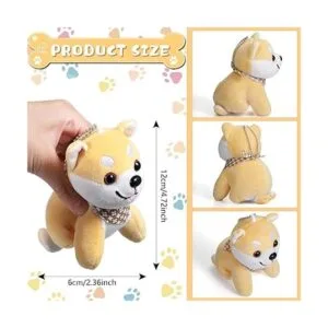 9 piezas de mini animales de peluche para mascotas mini_2