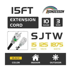 HONDERSON Cable de extensión iluminado para exteriores de_2