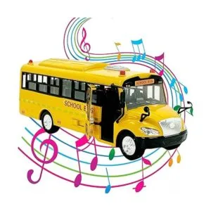 Big Daddy Enorme autobús escolar amarillo con luces y_6