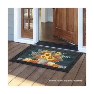 Felpudo de otoño con girasoles y hortensias de 30 x 18_2