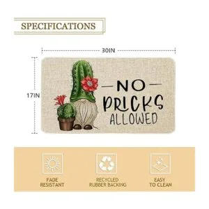 Tapete de verano para puerta de 30 x 17 pulgadas sin_2