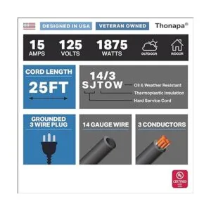 Cable de extensión para exteriores de 25 pies para granjas_2