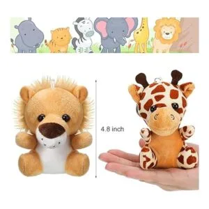 12 piezas de mini animales de peluche de animales de la_2