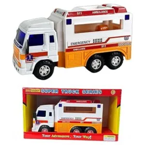 BigDaddy Meduim Duty Friction Powered 911 Ambulancia_6