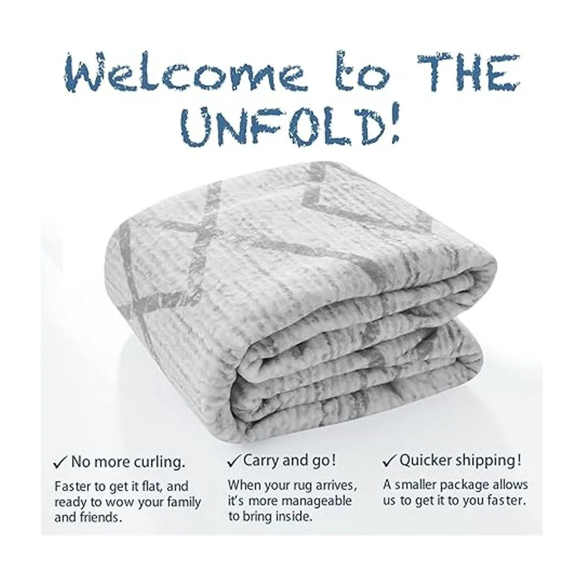 JINCHAN Area Rug 2x3 Entryway Grey Modern Rug Kitchen Low_7