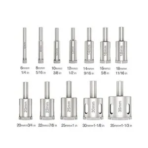 Rondarui Juego de sierras de agujero de diamante juego de_4