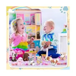 9 piezas de mini animales de peluche para mascotas mini_6