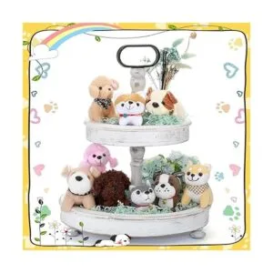 9 piezas de mini animales de peluche para mascotas mini_5