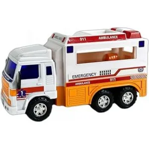 BigDaddy Meduim Duty Friction Powered 911 Ambulancia_5