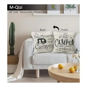 Welcome to Our Camper Our Happy Place Decor Felpudo de 17_2