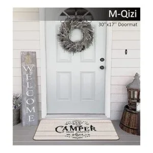 Welcome to Our Camper Our Happy Place Decor Felpudo de 17_6