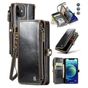 Defencase Funda para iPhone 12 Pro funda tipo cartera_1
