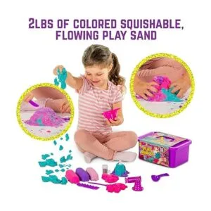 GirlZone Unicorn Kingdom Kit de arena 2 libras de arena_3