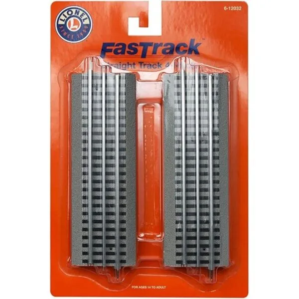 Pista recta calibre O Lionel FasTrack 4 paquetes_2