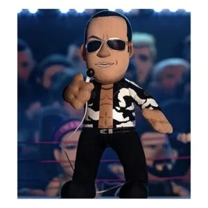 WWE Old School The Rock Figura de felpa de 10 pulgadas_4