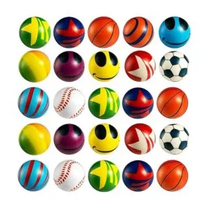 Surtido de 50 mini bolas de estrés paquete variado de_2