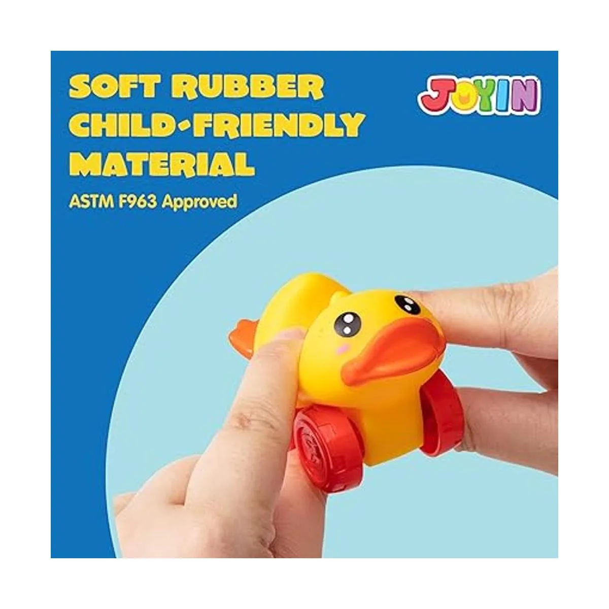 JOYIN 18 piezas de automóviles de animales juguete de_4