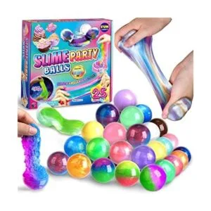 FunKidz Juego de 25 bolas de limo variadas regalos de_1