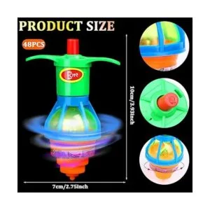 Paquete de 48 camisetas giratorias iluminadas para niños_2