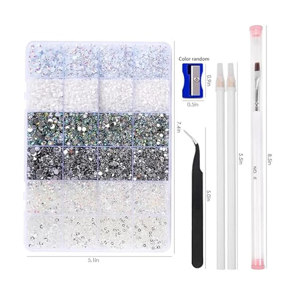 Diamantes de imitación de parte trasera plana 21000_5