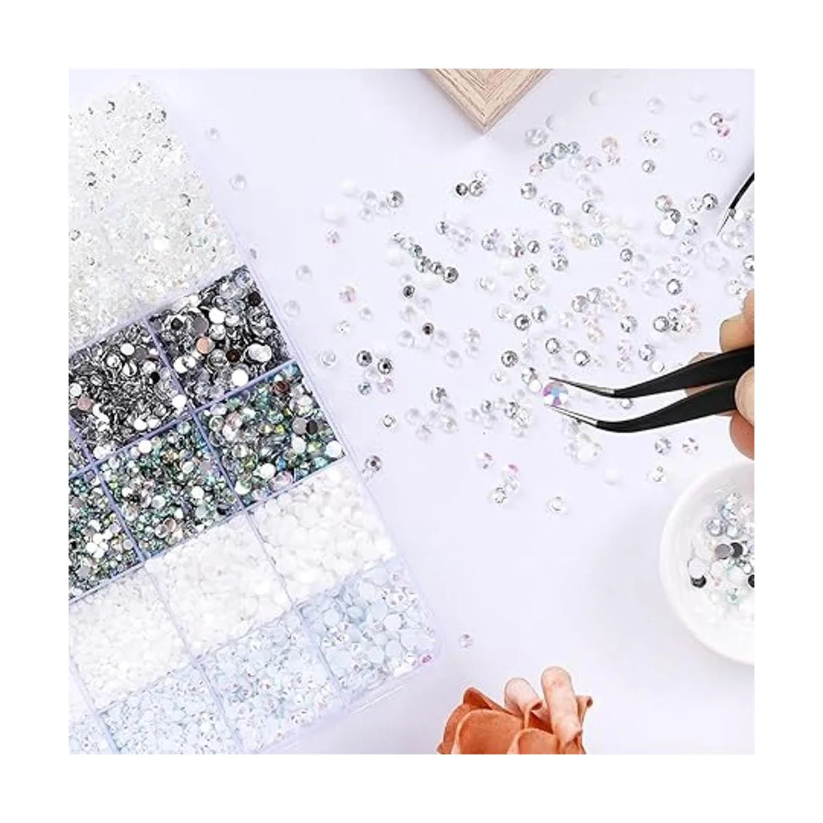 Diamantes de imitación de parte trasera plana 21000_4