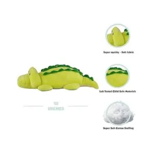 Avocatt Juguete de peluche de cocodrilo verde Gator de_2